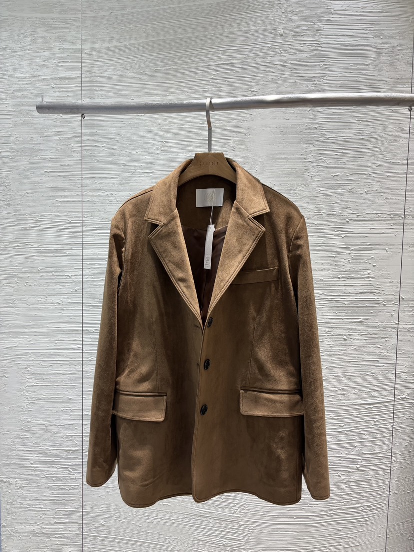 2BOTTLE韓國直郵㊣女裝新款時尚休閑25秋冬真品推薦夾克絨面革2BOTTLE夾克圖色1