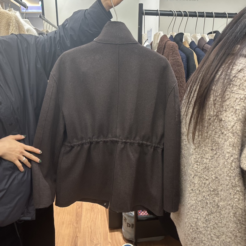 JADEMARKET韓國直郵㊣女士新品職業25秋冬真品熱賣短款大衣JADE MARKET短款大衣