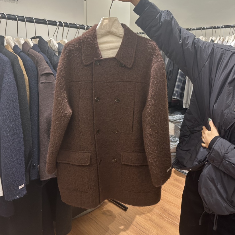 JADEMARKET東大門㊣代購女士新款時尚職業休閑真品短款大衣JADE MARKET短款大衣圖色1