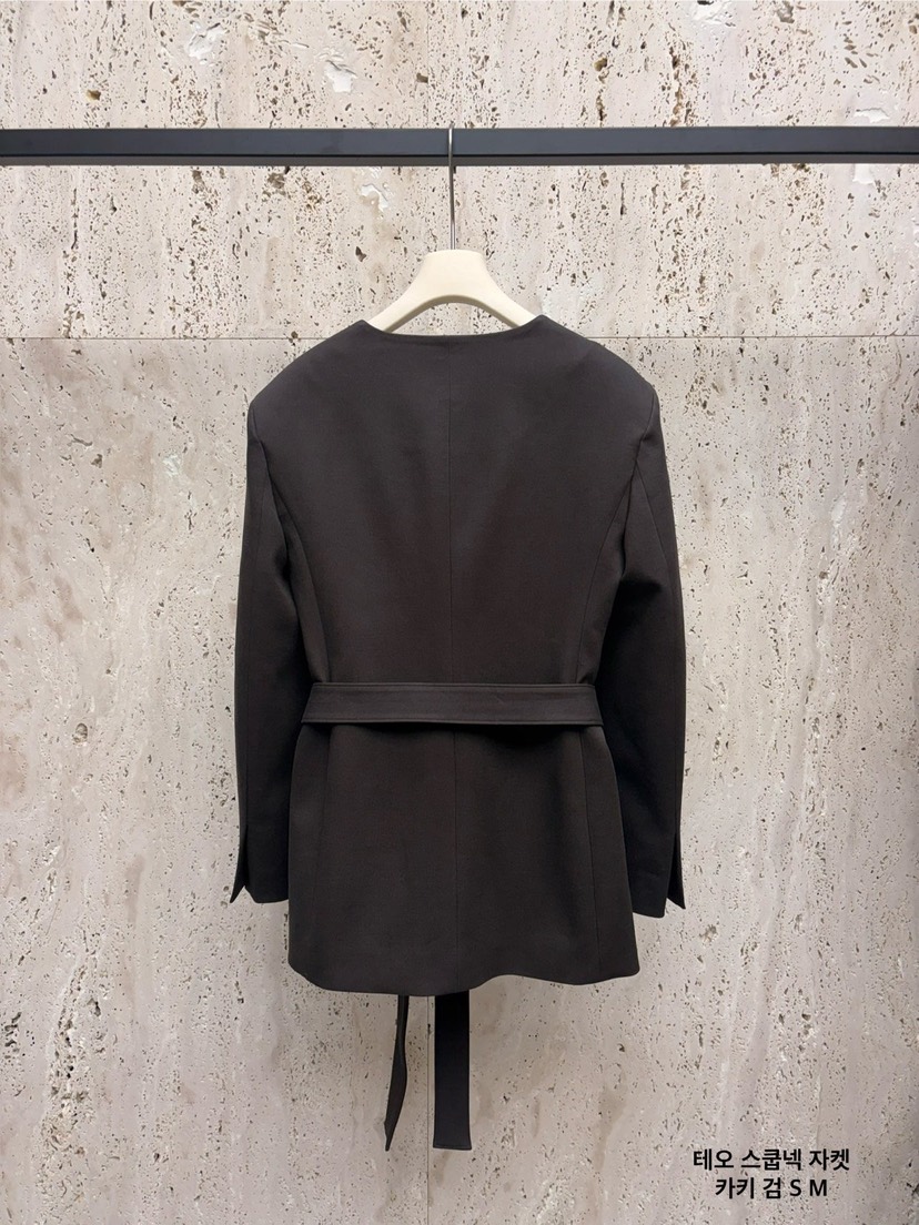 BLOSSOM東大門㊣代購女裝新品真品休閑推薦時尚夾克含腰帶圓領BLOSSOM夾克