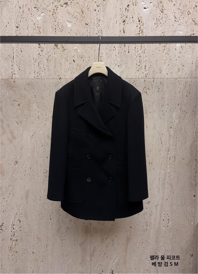 BLOSSOM韓國直郵㊣女裝新款25秋冬職業時尚休閑人氣短款大衣BLOSSOM短款大衣圖色3