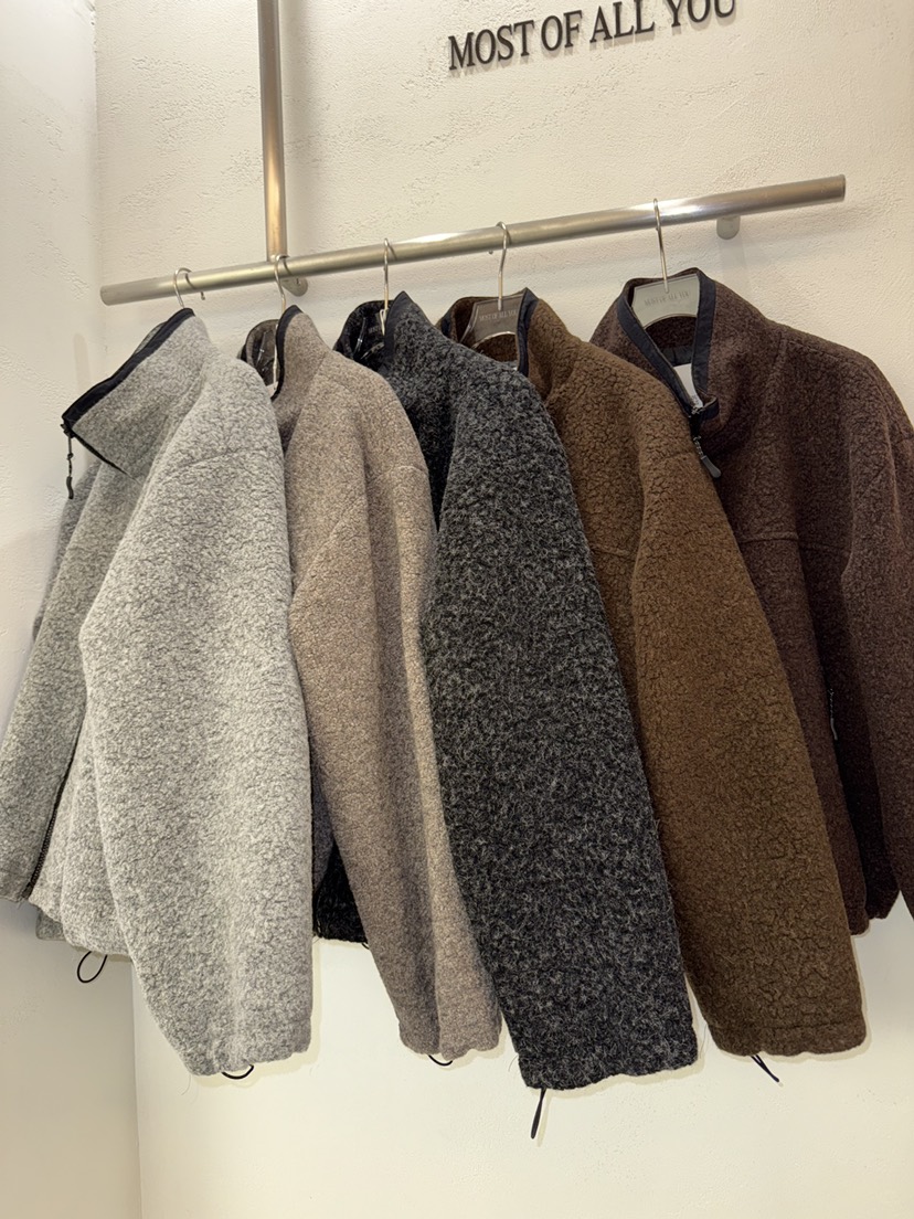 MOST OF ALL U東大門㊣代購女裝新品休閑熱賣夾克毛絨羊毛MOST OF ALL U夾克