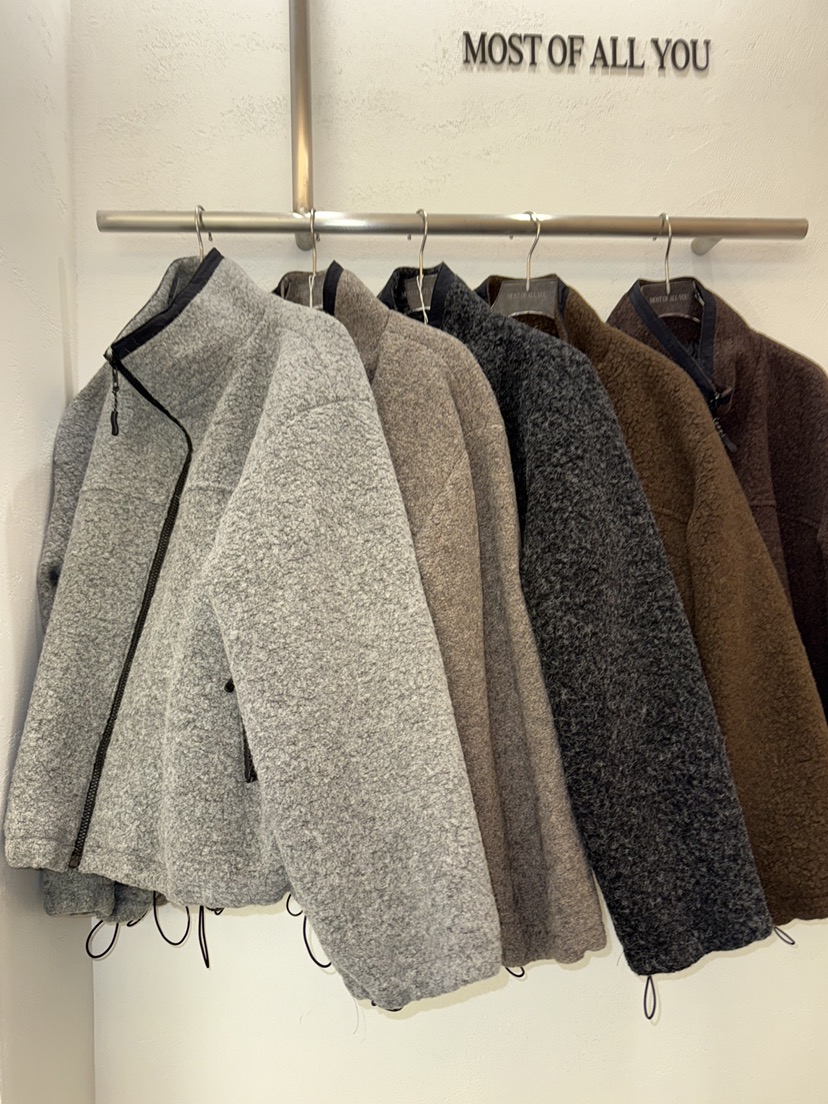 MOST OF ALL U東大門㊣代購女裝新品休閑熱賣夾克毛絨羊毛MOST OF ALL U夾克