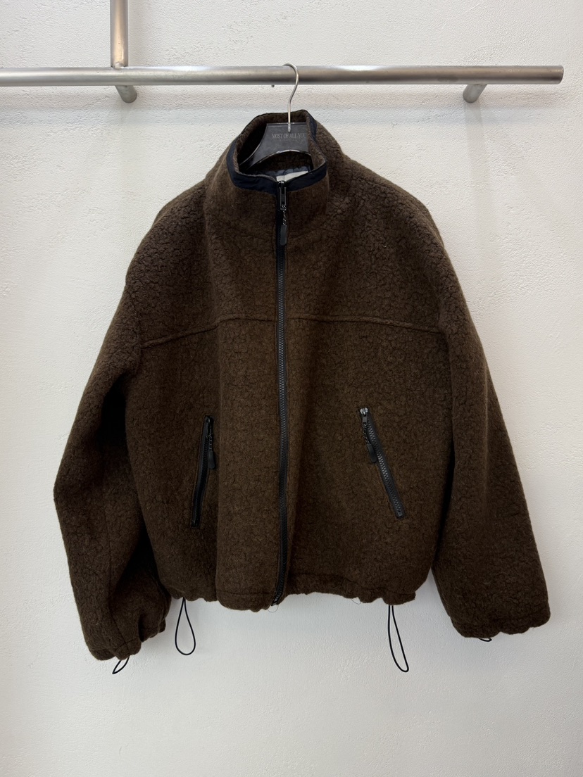 MOST OF ALL U東大門㊣代購女裝新品休閑熱賣夾克毛絨羊毛MOST OF ALL U夾克圖色1棕色