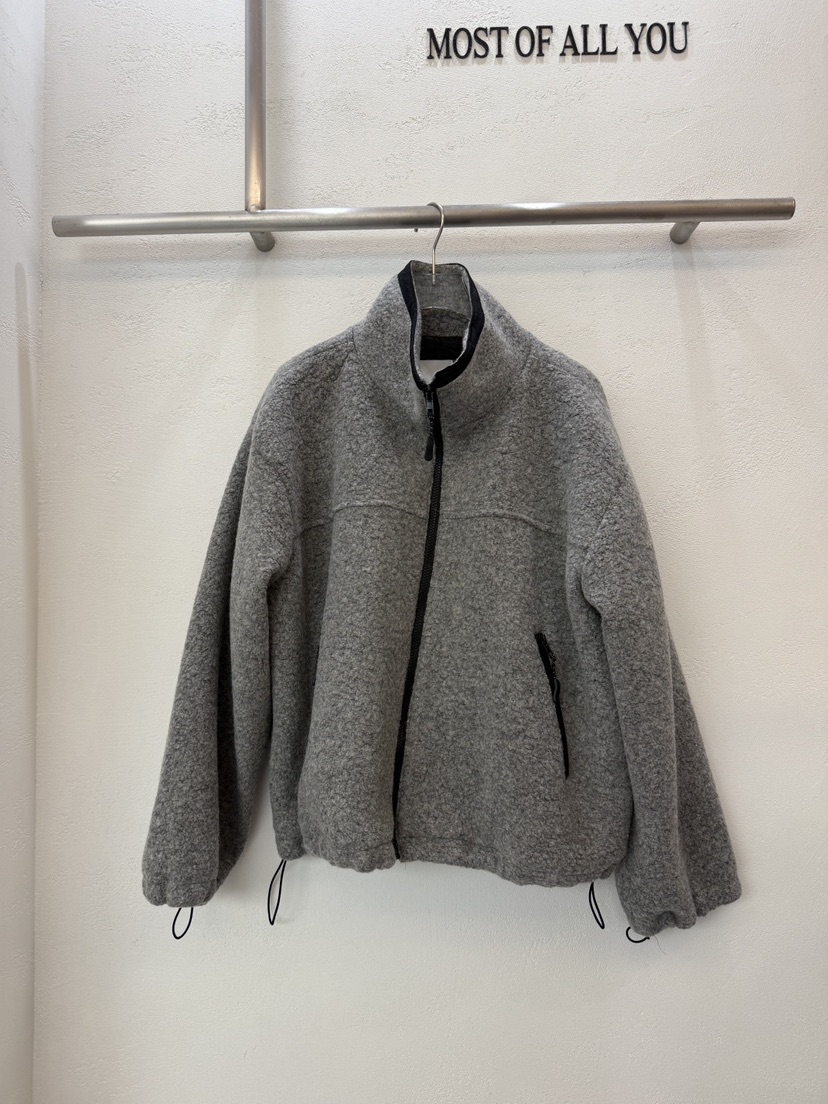 MOST OF ALL U東大門㊣代購女裝新品休閑熱賣夾克毛絨羊毛MOST OF ALL U夾克圖色3
