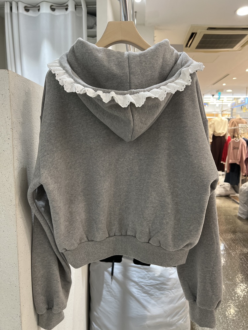 FIZZ韓國直郵㊣女士新品推薦人氣熱賣夾克連帽拉鏈衫抓絨拉絨FIZZ夾克