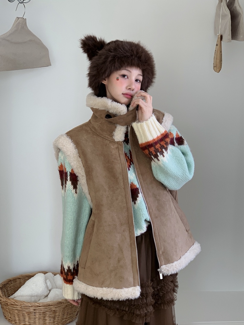 JKICHI韓國代購㊣女裝新品人氣休閑推薦真品25秋冬時尚馬甲JKICHI馬甲