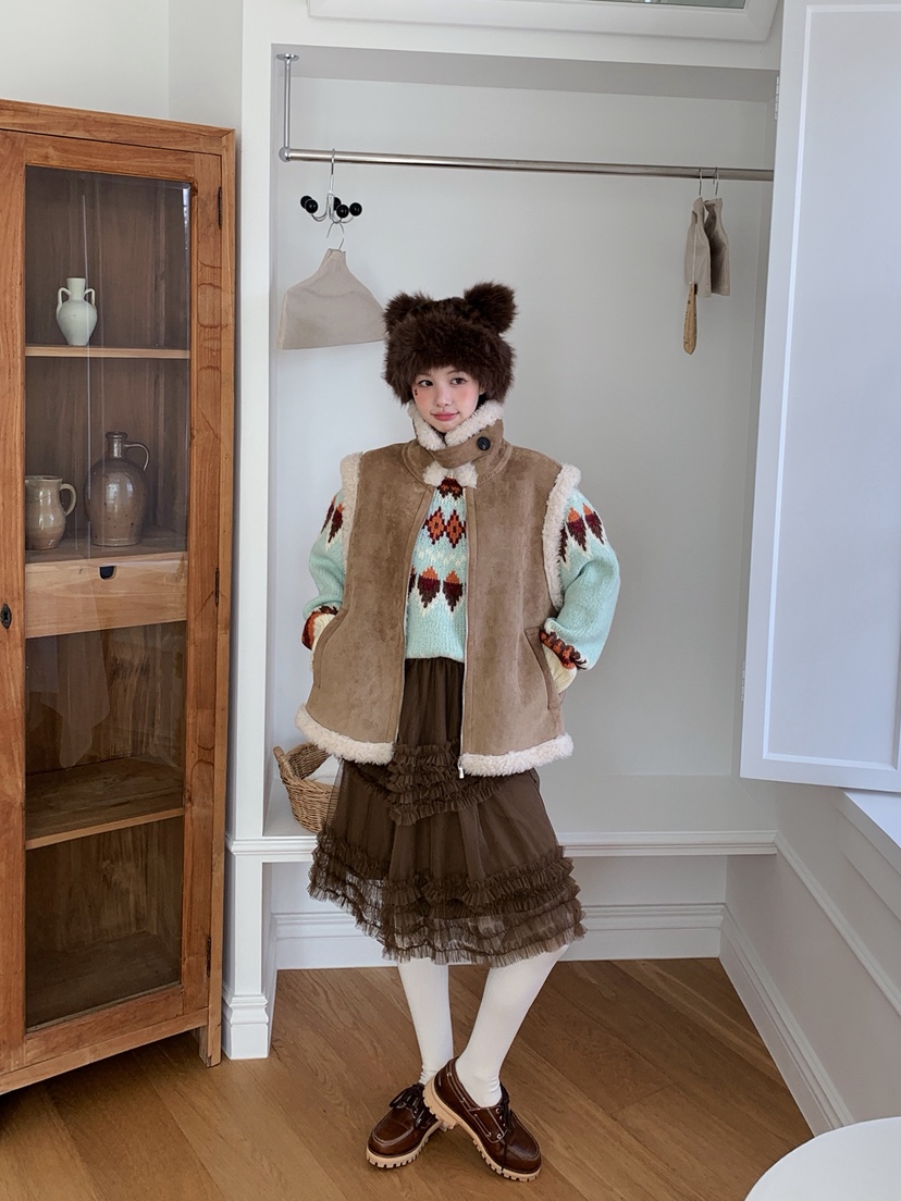 JKICHI韓國代購㊣女裝新品人氣休閑推薦真品25秋冬時尚馬甲JKICHI馬甲