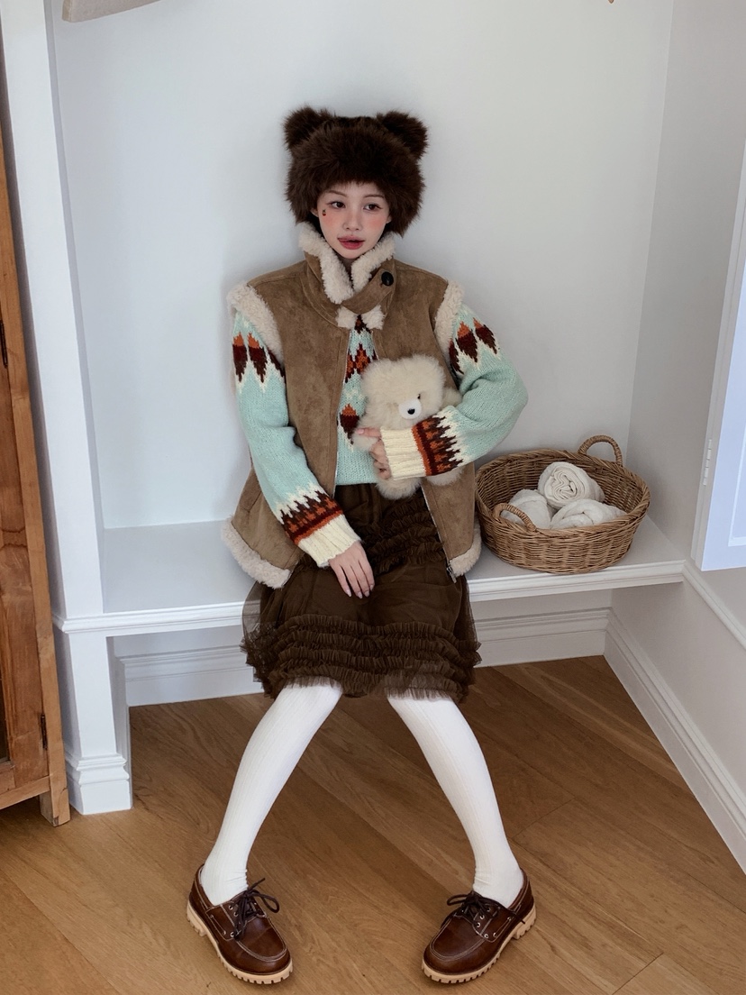 JKICHI韓國代購㊣女裝新品人氣休閑推薦真品25秋冬時尚馬甲JKICHI馬甲