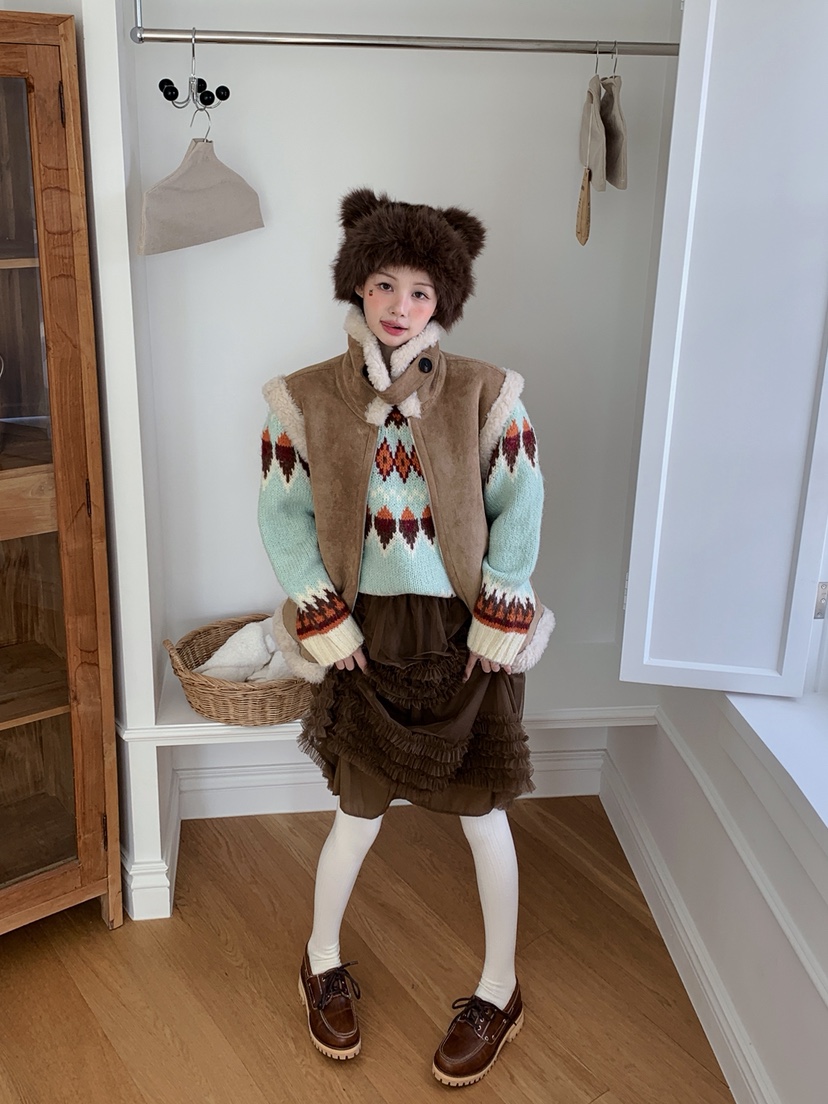 JKICHI韓國代購㊣女裝新品人氣休閑推薦真品25秋冬時尚馬甲JKICHI馬甲