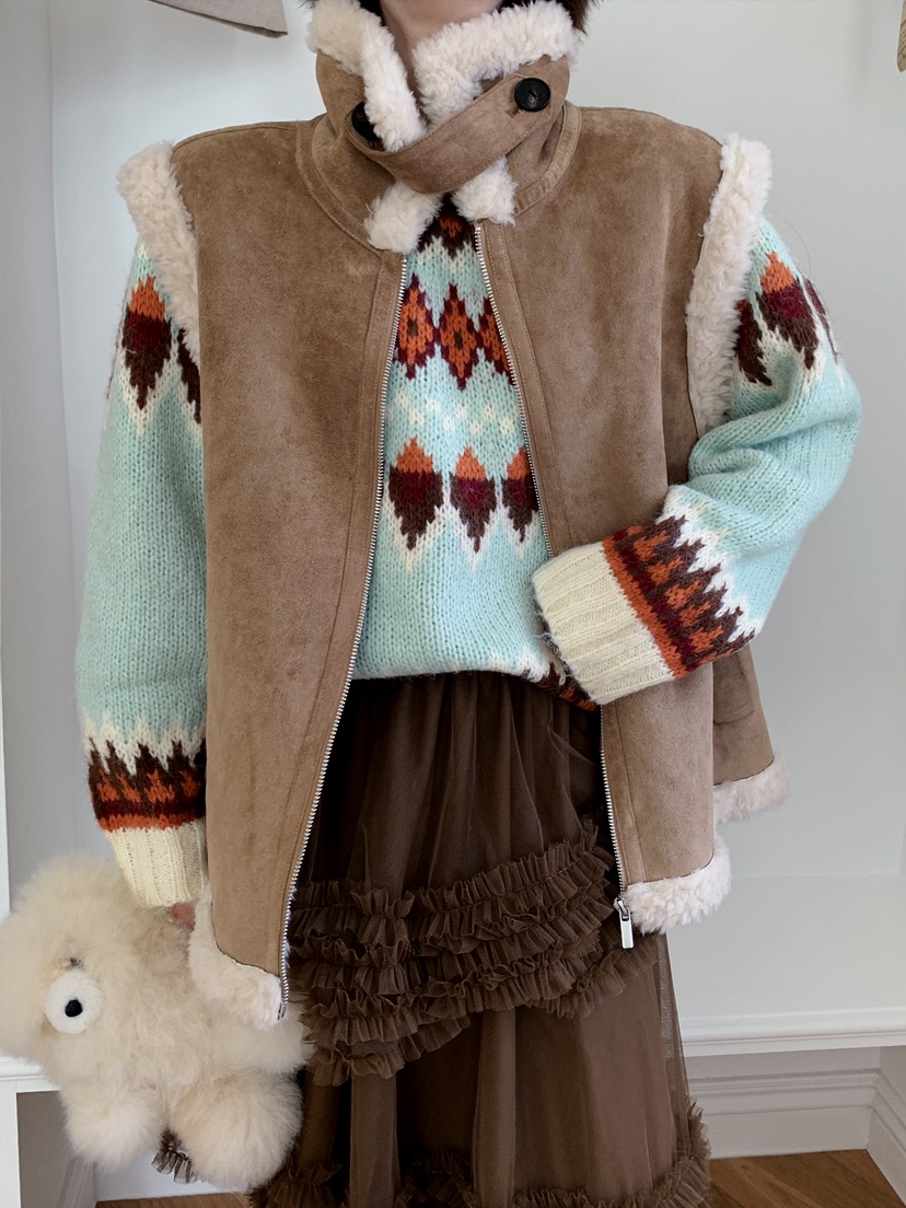 JKICHI韓國代購㊣女裝新品人氣休閑推薦真品25秋冬時尚馬甲JKICHI馬甲