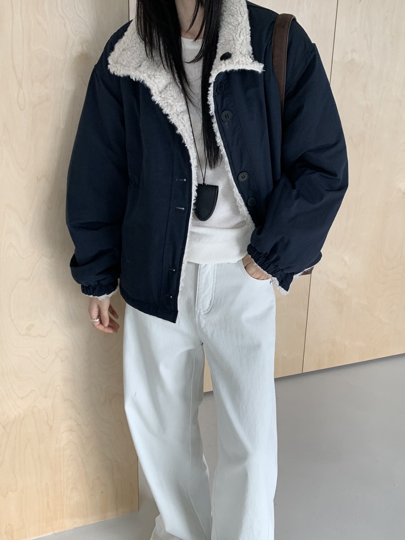 RIVER RAIN韓國代購㊣女士新款職業熱賣休閑25秋冬夾克里外穿RIVER RAIN夾克圖色2