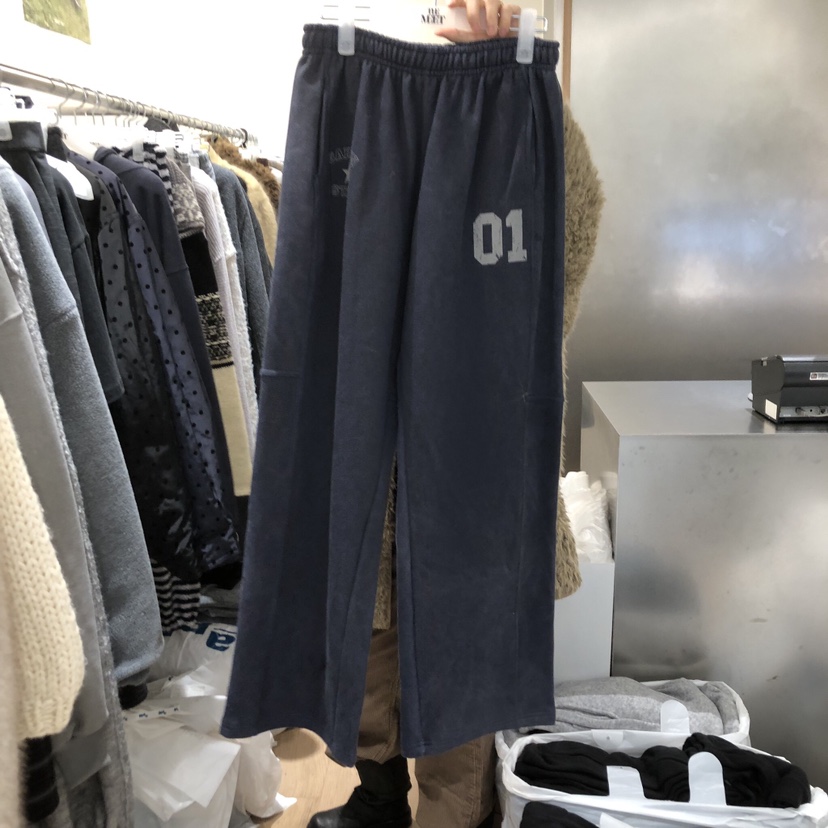 MEET ME東大門㊣直郵女裝新款真品25秋冬職業人氣休閑褲加絨MEET ME休閑褲圖色1