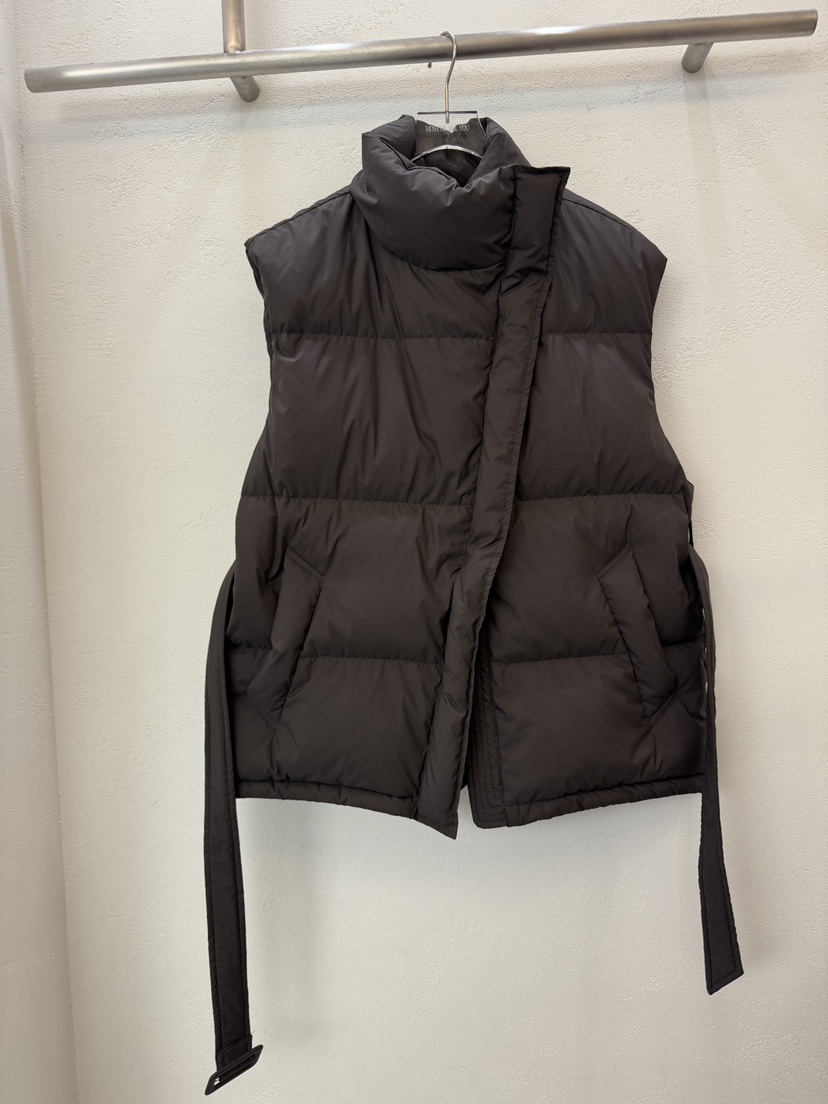 MOST OF ALL U東大門㊣實拍女裝新款25秋冬馬甲含腰帶填充鴨絨MOST OF ALL U馬甲圖色2