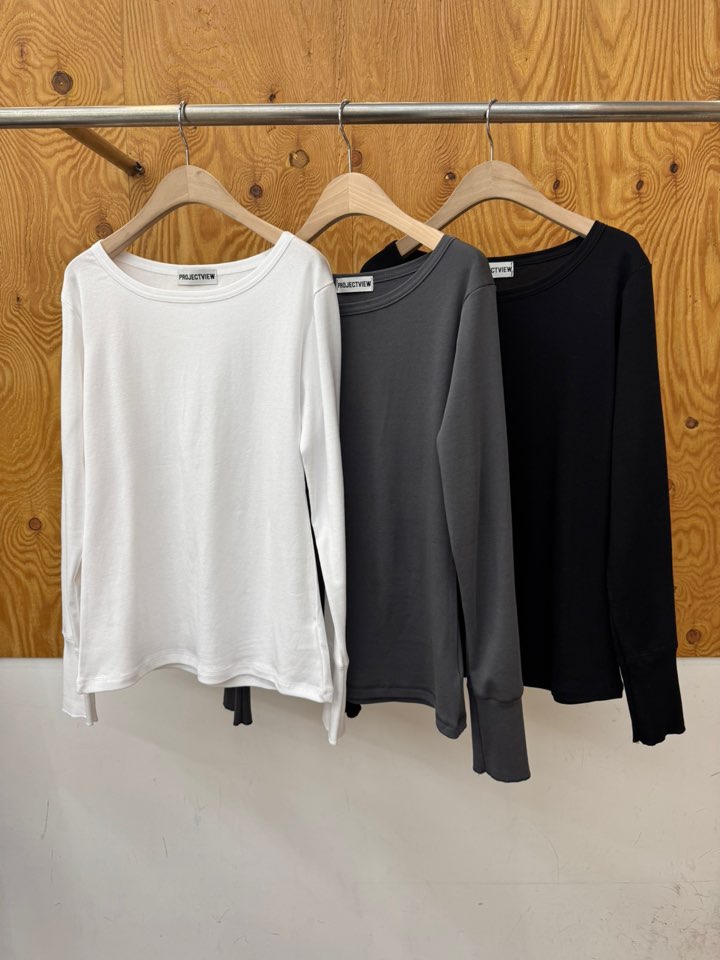 PROJECTVIEW韓國直郵㊣女裝新品推薦人氣熱賣職業時尚長袖T恤PROJECTVIEW長袖T恤