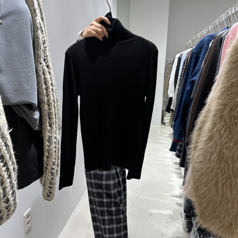 NEROLI 36東大門㊣代購女士新款人氣真品熱賣推薦25秋冬長袖T恤NEROLI 36長袖T恤圖色7黑色