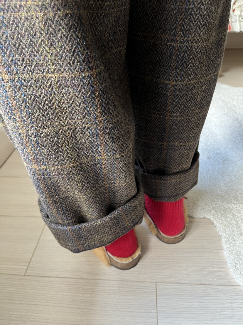 AT NOTE韓國直郵㊣女士新品真品休閑推薦熱賣休閑褲羊毛格紋AT NOTE休閑褲