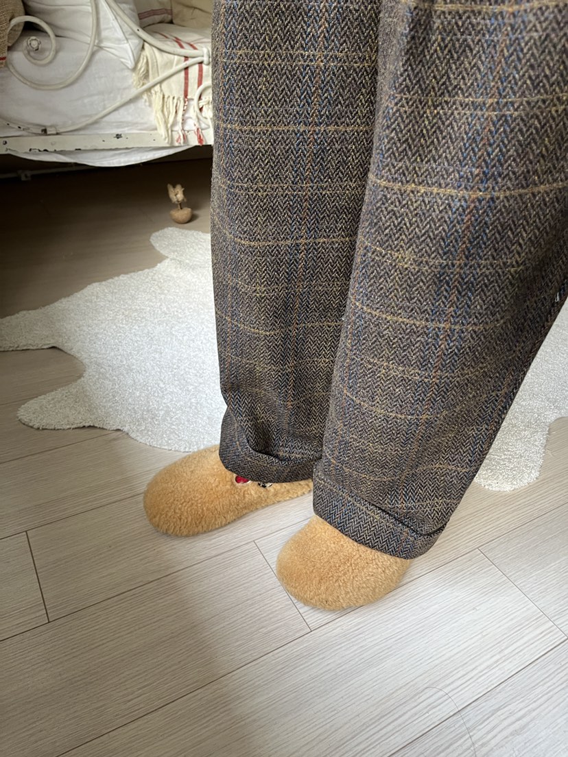 AT NOTE韓國直郵㊣女士新品真品休閑推薦熱賣休閑褲羊毛格紋AT NOTE休閑褲