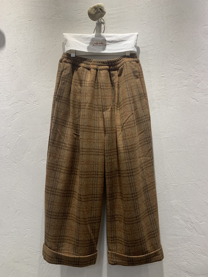 AT NOTE韓國直郵㊣女士新品真品休閑推薦熱賣休閑褲羊毛格紋AT NOTE休閑褲圖色1