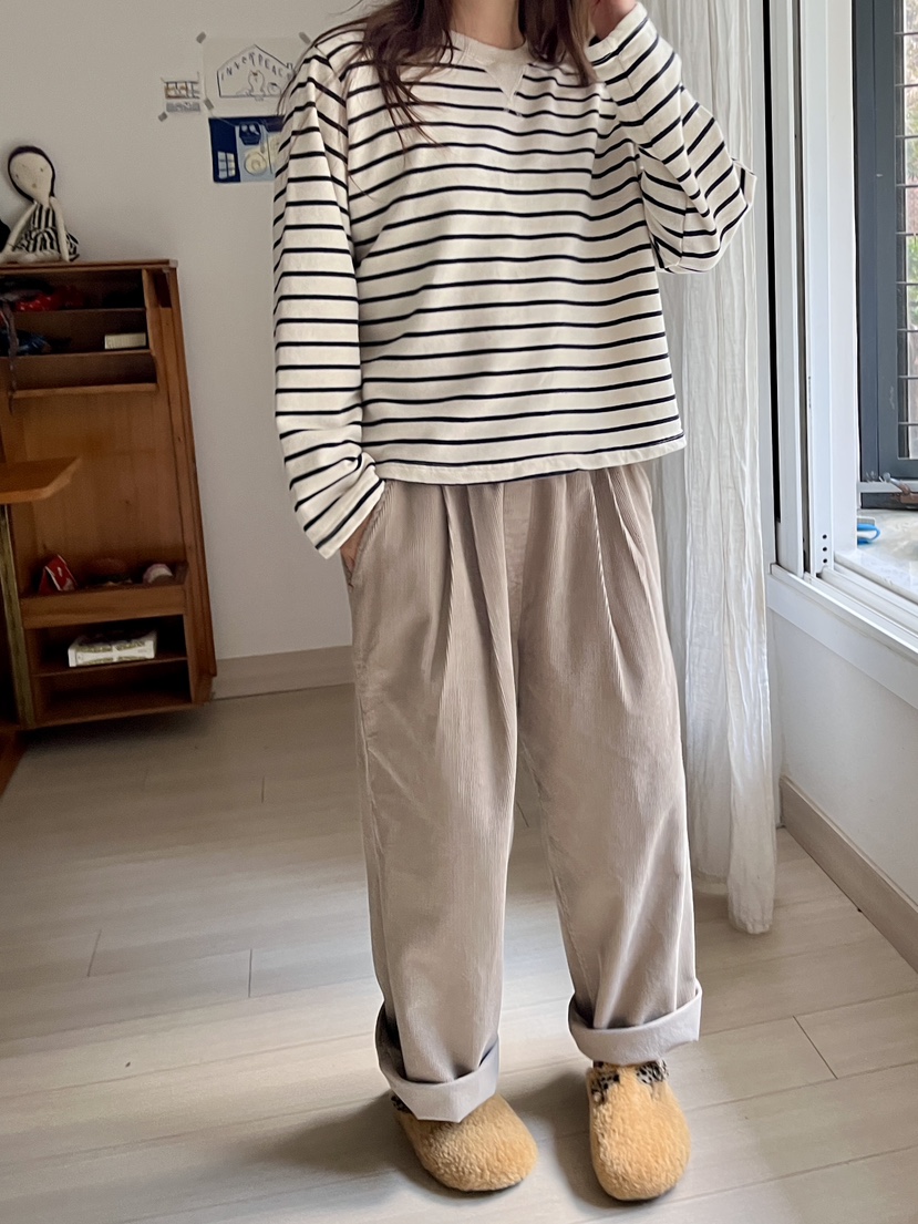 AT NOTE東大門㊣直郵女裝新品人氣真品25秋冬長袖T恤口袋刺繡AT NOTE長袖T恤