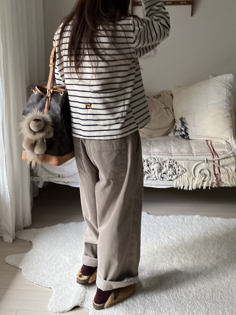 AT NOTE東大門㊣直郵女裝新品人氣真品25秋冬長袖T恤口袋刺繡AT NOTE長袖T恤