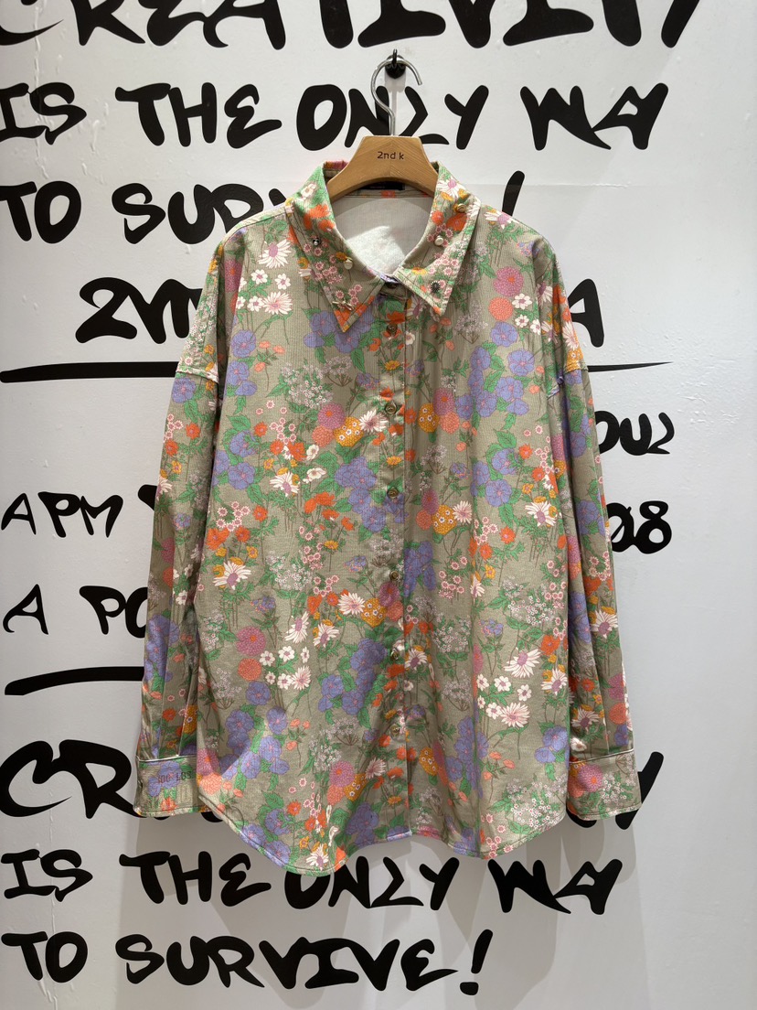 2ND K東大門㊣代購女裝新品職業推薦人氣休閑25秋冬襯衫蕾絲衫2ND K襯衫/蕾絲衫圖色2