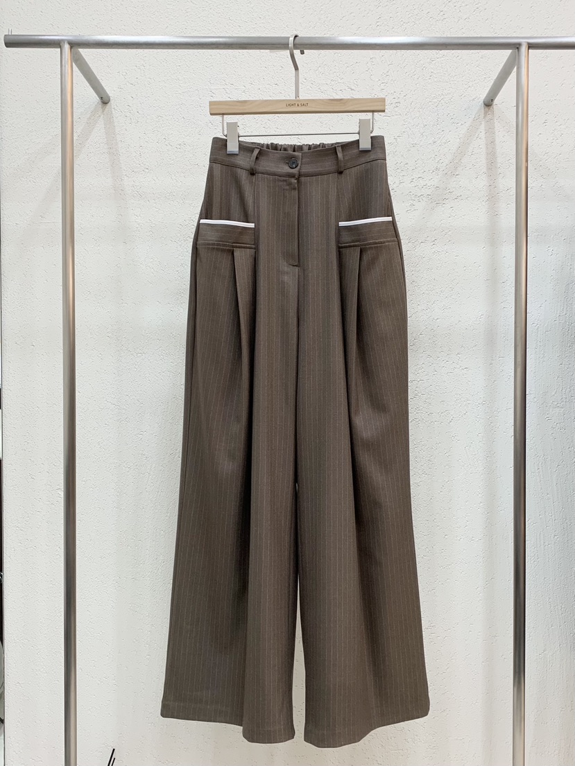 LIGHT AND SALT東大門㊣直郵女士新品真品時尚休閑褲口袋LIGHT AND SALT休閑褲