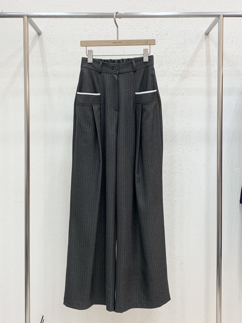 LIGHT AND SALT東大門㊣直郵女士新品真品時尚休閑褲口袋LIGHT AND SALT休閑褲圖色2