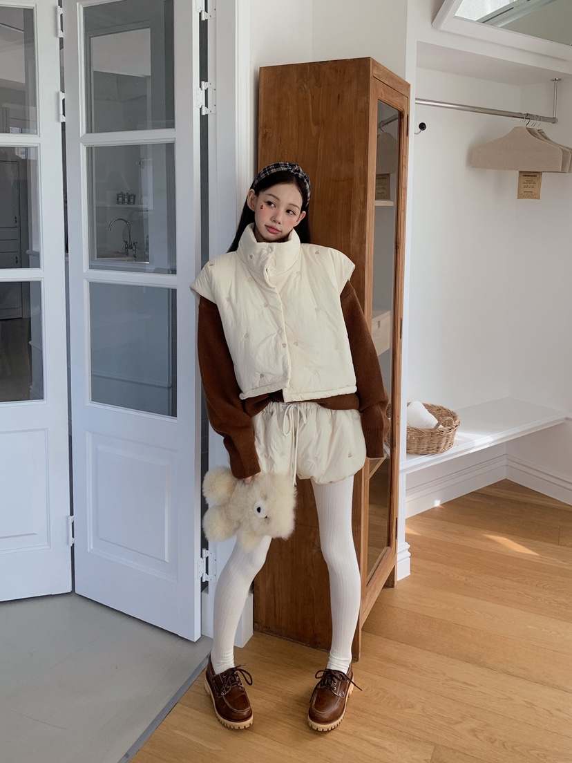 JKICHI東大門㊣代購女裝新品推薦25秋冬時尚職業馬甲心形絎縫JKICHI馬甲