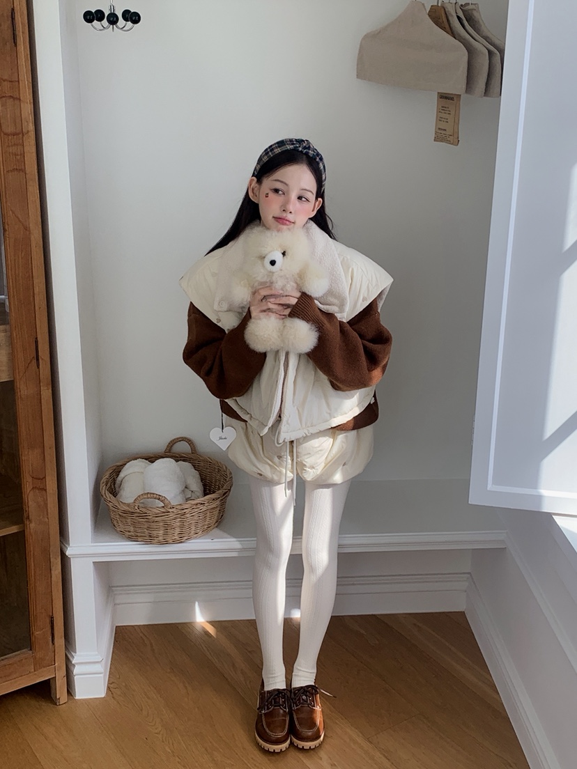 JKICHI東大門㊣代購女裝新品推薦25秋冬時尚職業馬甲心形絎縫JKICHI馬甲