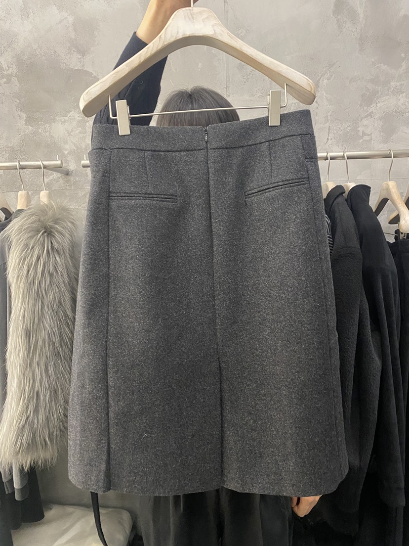 THE VETIVER-A韓國代購㊣女士新款時尚職業半身裙中短裙羊毛VETIVER半身裙/中短裙