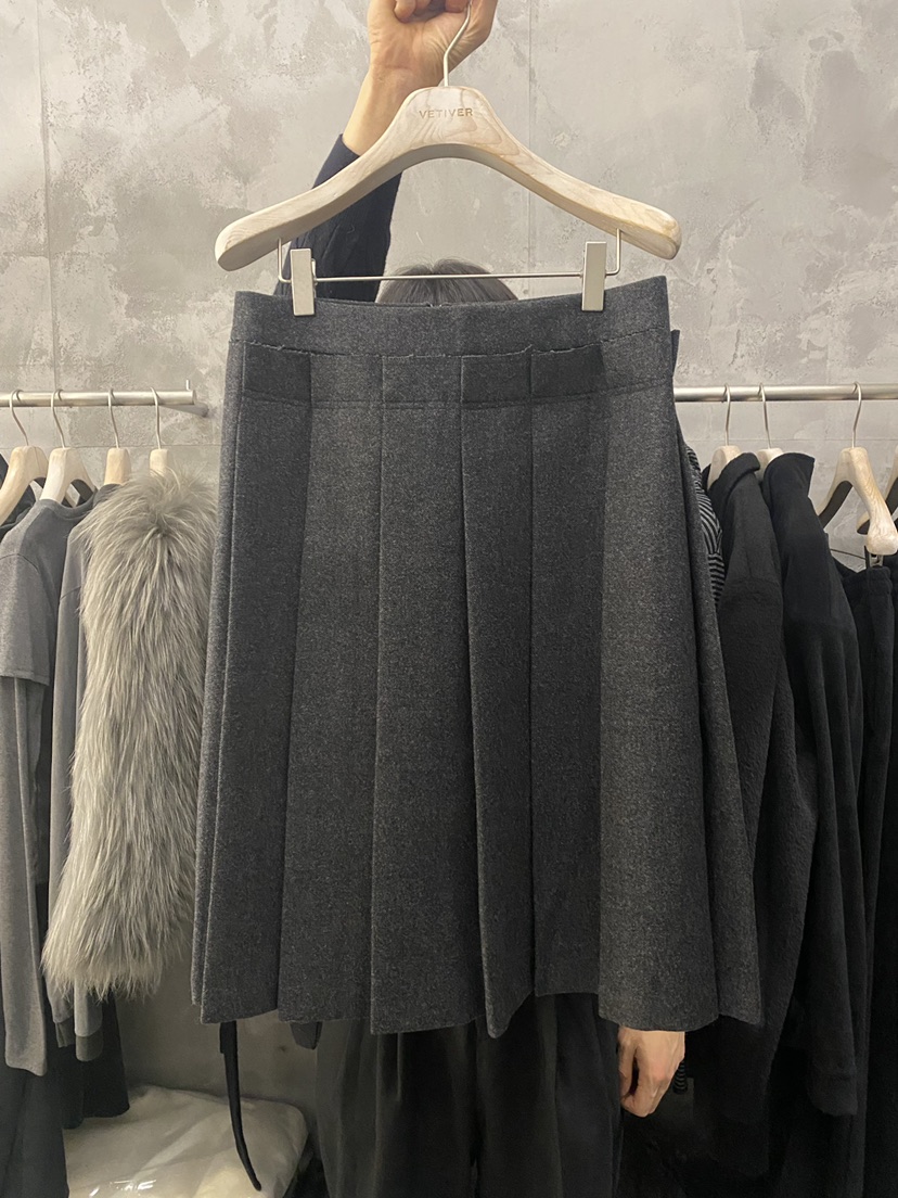 THE VETIVER-A韓國代購㊣女士新款時尚職業半身裙中短裙羊毛VETIVER半身裙/中短裙