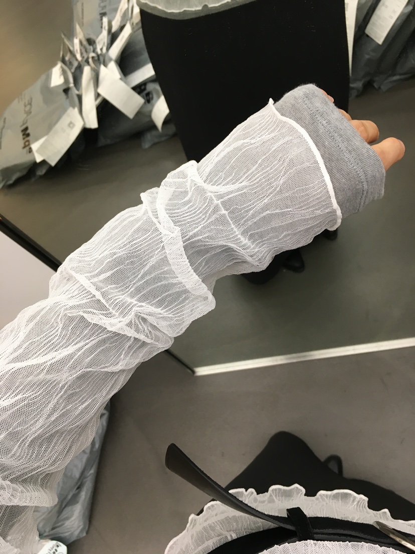 HEMP-P東大門㊣代購女裝新款職業時尚人氣休閑襯衫蕾絲衫透明hemp襯衫/蕾絲衫