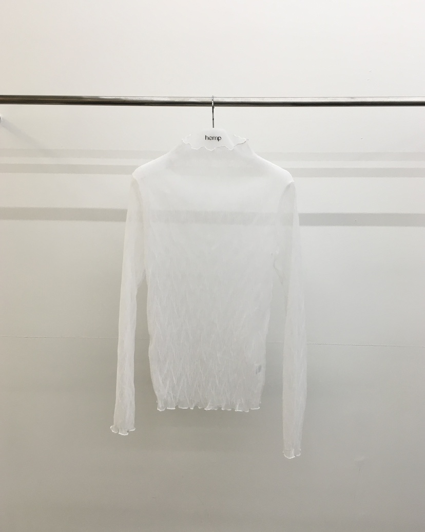 HEMP-P東大門㊣代購女裝新款職業時尚人氣休閑襯衫蕾絲衫透明hemp襯衫/蕾絲衫