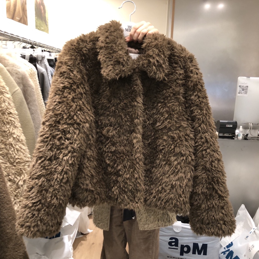 MEET ME東大門㊣直郵女士新品人氣時尚職業真品休閑短款大衣MEET ME短款大衣圖色2