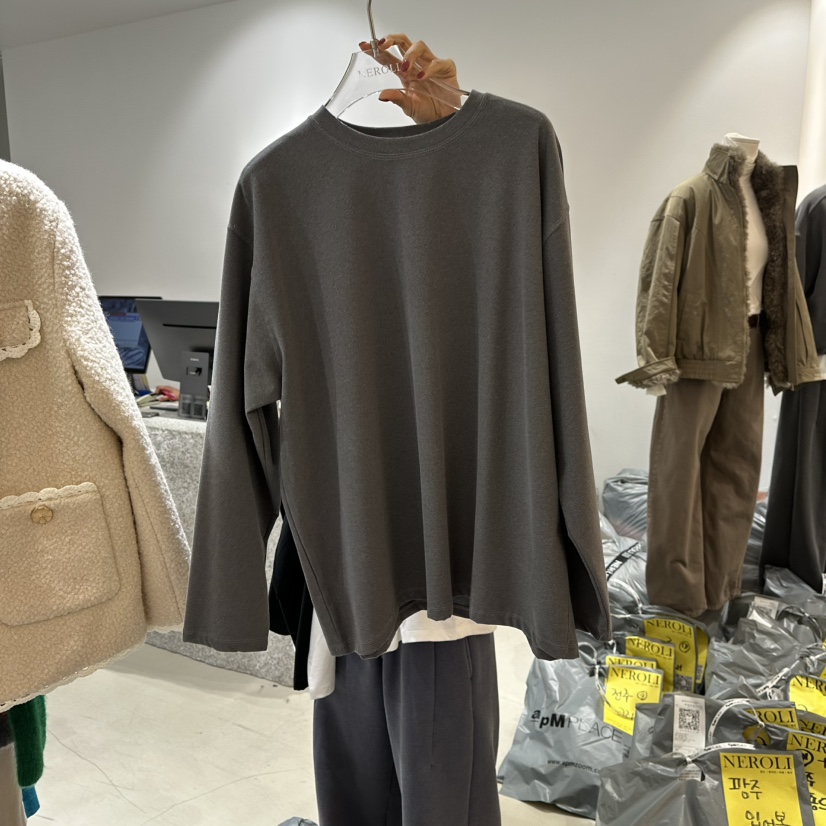 NEROLI 36韓國代購㊣女士新款推薦時尚熱賣休閑人氣長袖T恤NEROLI 36長袖T恤圖色2