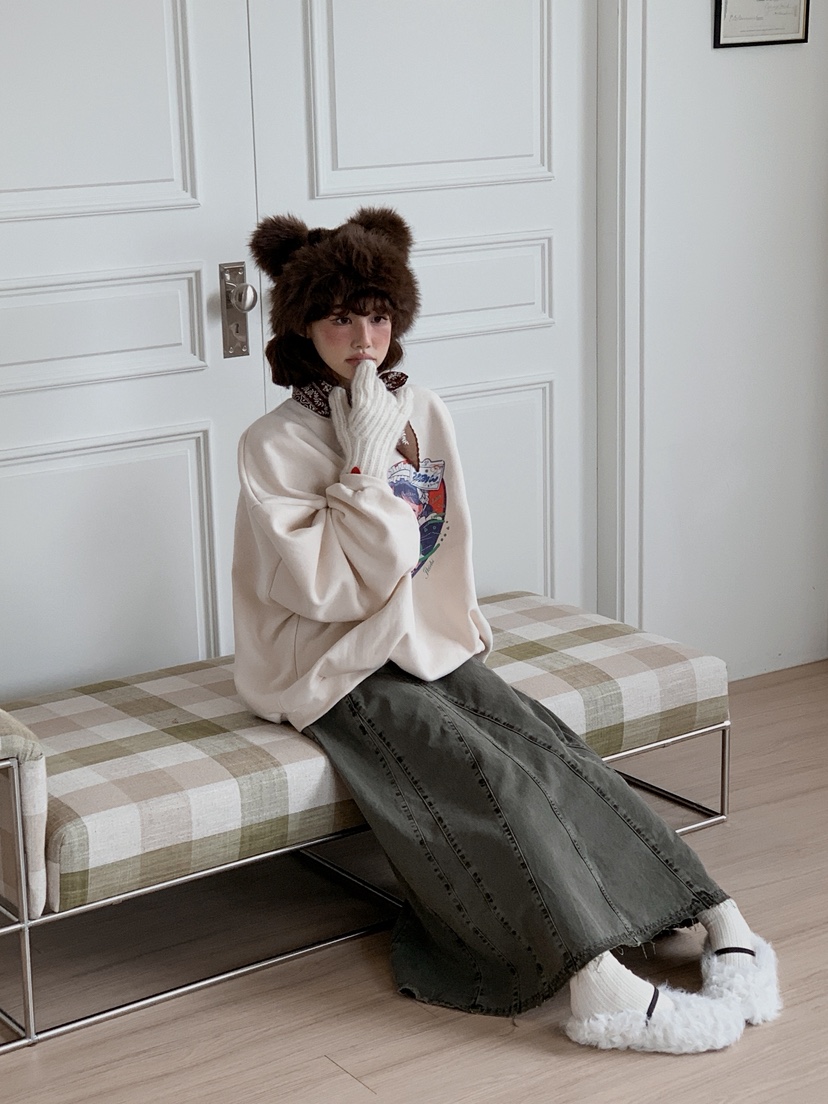 JKICHI韓國代購㊣女裝新款休閑人氣真品25秋冬職業帽子毛皮JKICHI帽子