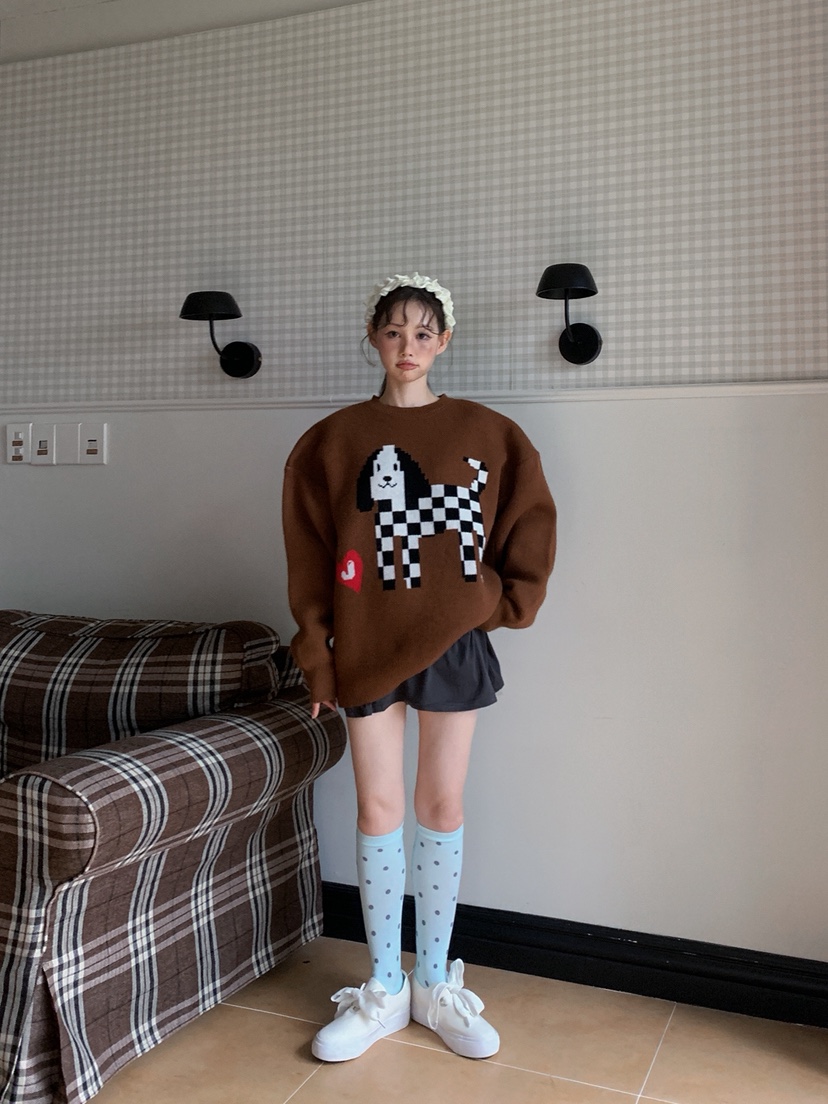 JKICHI東大門㊣實拍女士新品熱賣時尚25秋冬人氣真品針織衫JKICHI針織衫