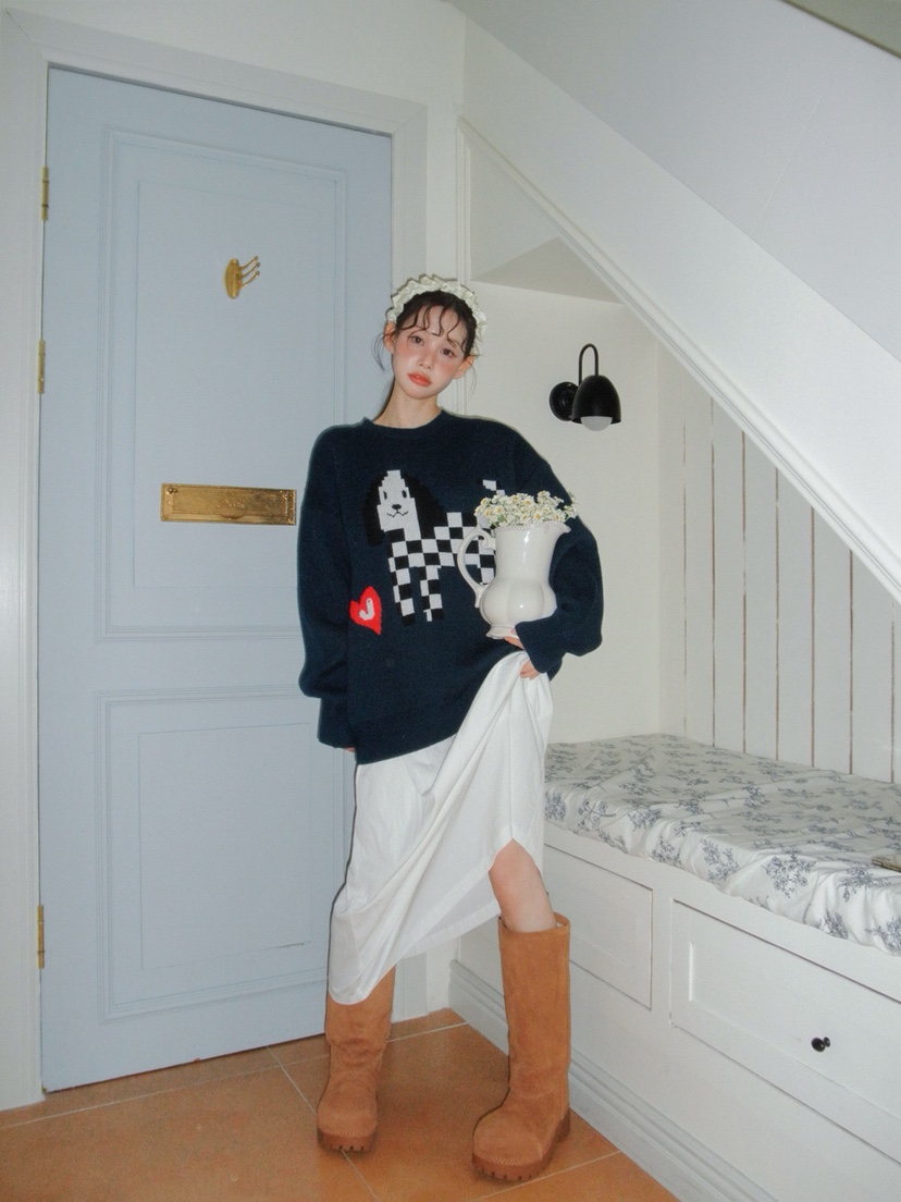 JKICHI東大門㊣實拍女士新品熱賣時尚25秋冬人氣真品針織衫JKICHI針織衫