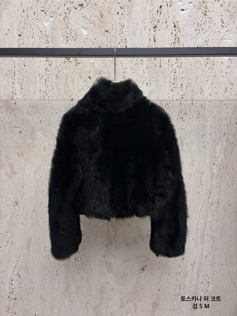 BLOSSOM東大門㊣代購女士新款時尚人氣中長款大衣皮草拉鏈短款BLOSSOM中長款大衣