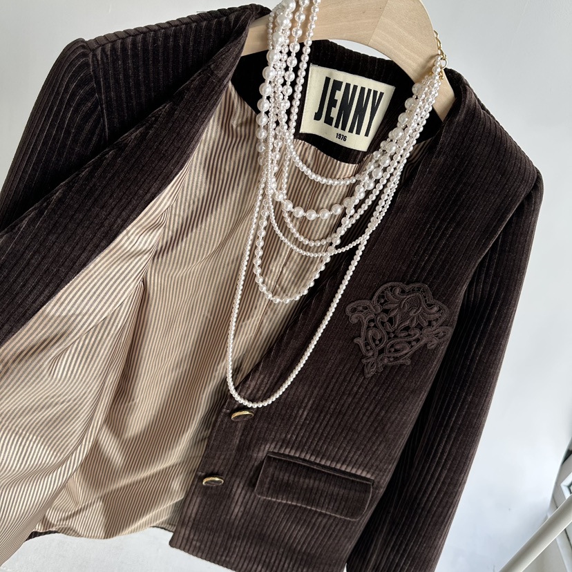 JENNY 1976東大門㊣代購女士新品熱賣時尚25秋冬夾克不含配飾JENNY 1976夾克