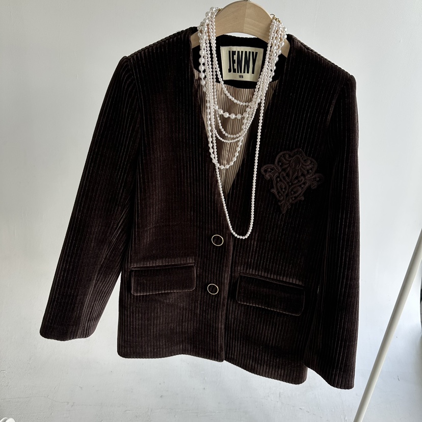 JENNY 1976東大門㊣代購女士新品熱賣時尚25秋冬夾克不含配飾JENNY 1976夾克