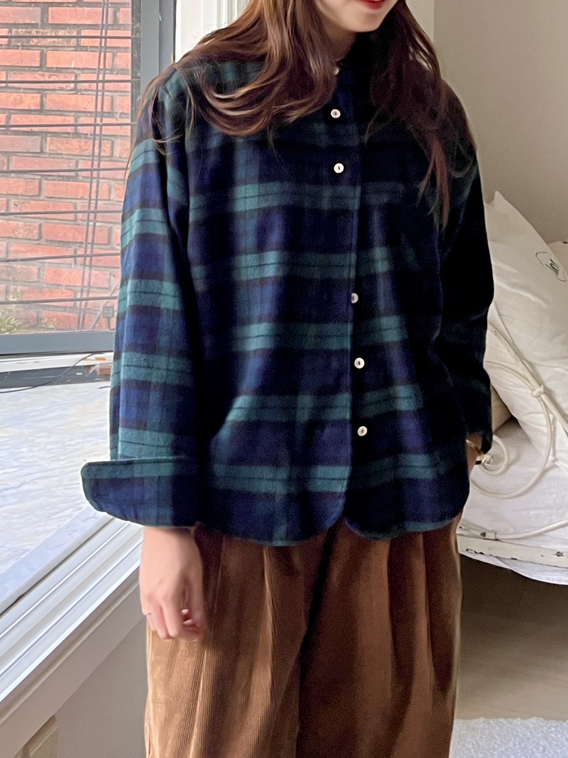 AT NOTE韓國代購㊣女士新品推薦真品休閑時尚襯衫蕾絲衫格紋AT NOTE襯衫/蕾絲衫