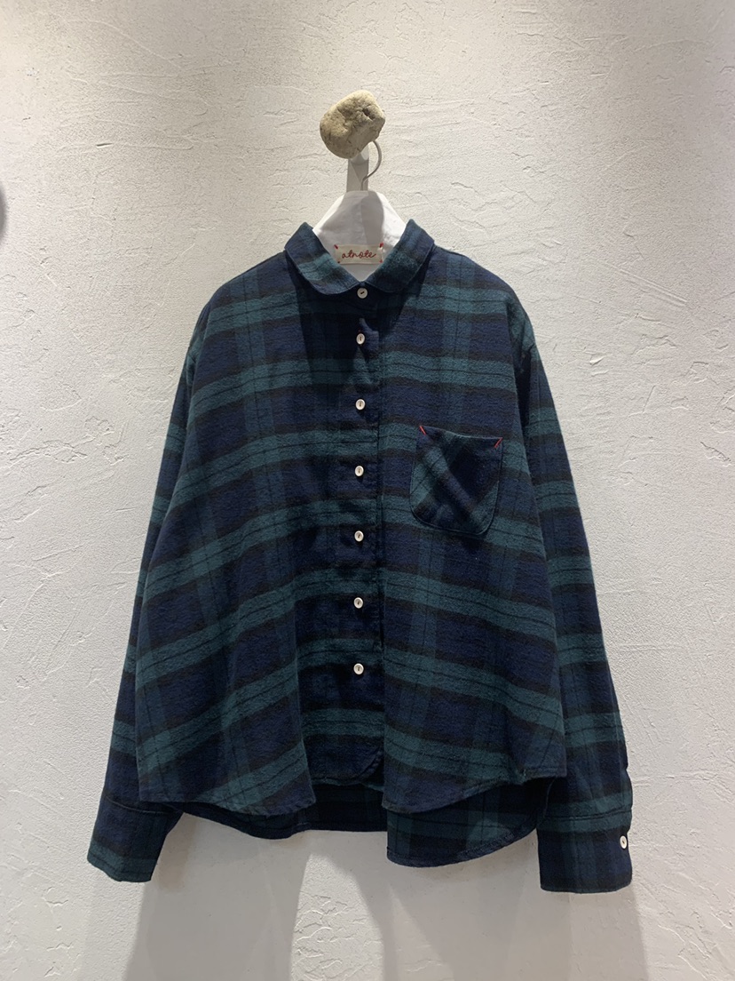 AT NOTE韓國代購㊣女士新品推薦真品休閑時尚襯衫蕾絲衫格紋AT NOTE襯衫/蕾絲衫