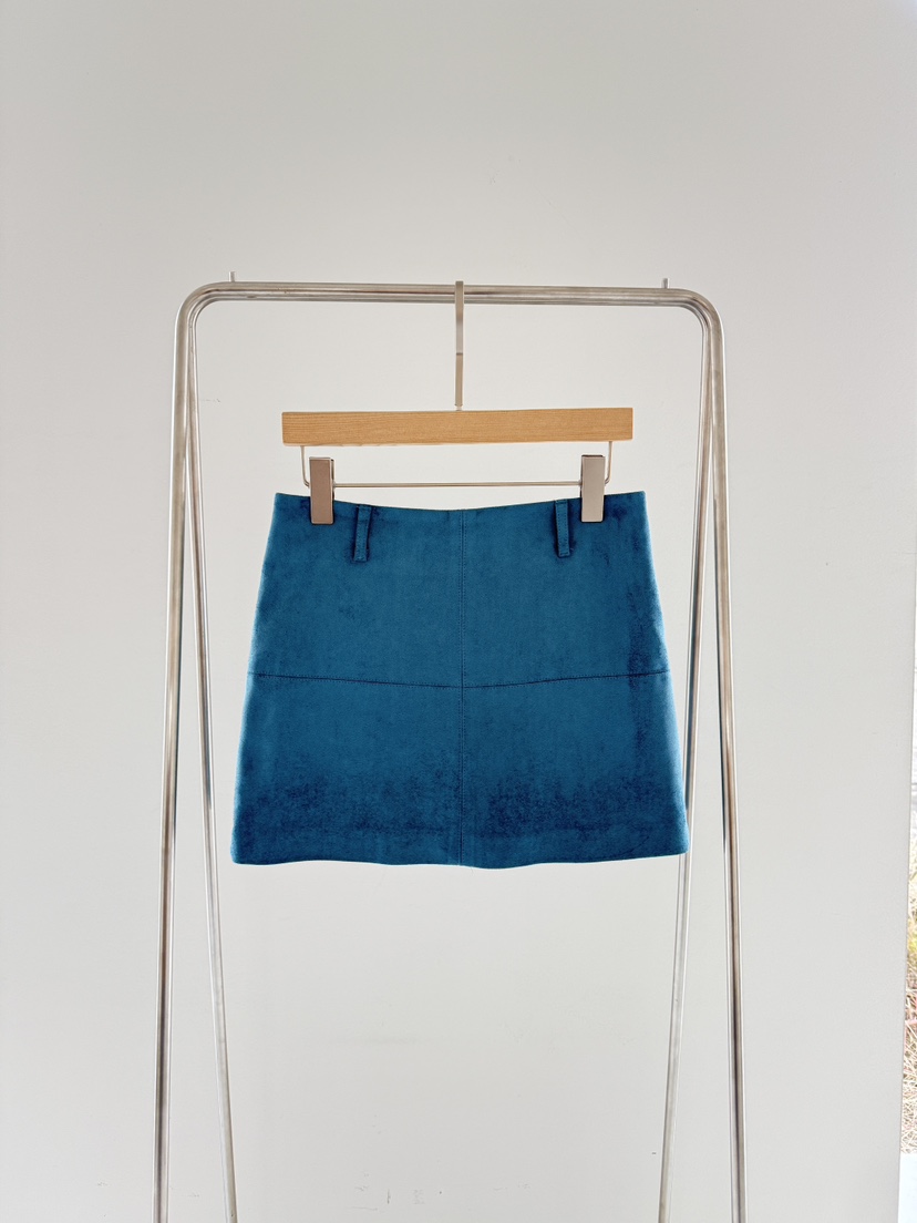 SANTAL東大門㊣實拍女裝新款人氣真品職業休閑熱賣短裙絨面革SANTAL短裙