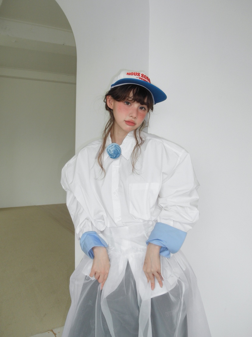 JKICHI韓國直郵㊣女裝新品時尚人氣休閑推薦襯衫蕾絲衫絲綢JKICHI襯衫/蕾絲衫