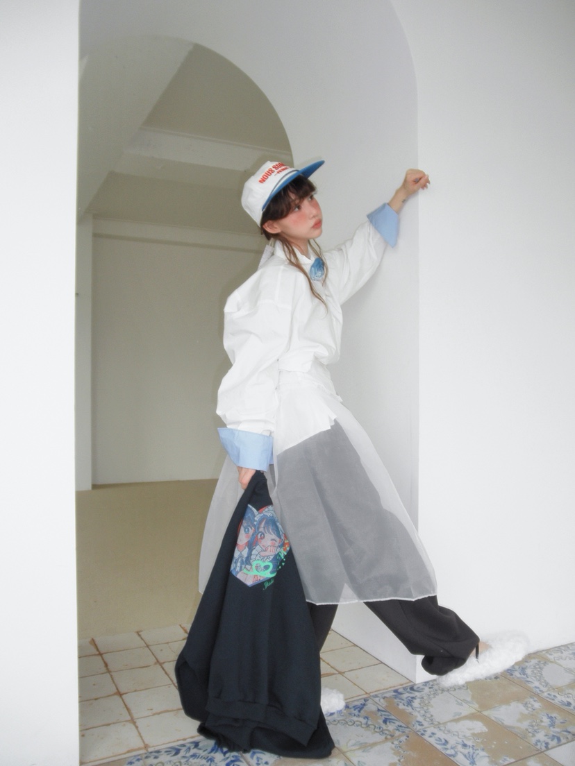 JKICHI韓國直郵㊣女裝新品時尚人氣休閑推薦襯衫蕾絲衫絲綢JKICHI襯衫/蕾絲衫