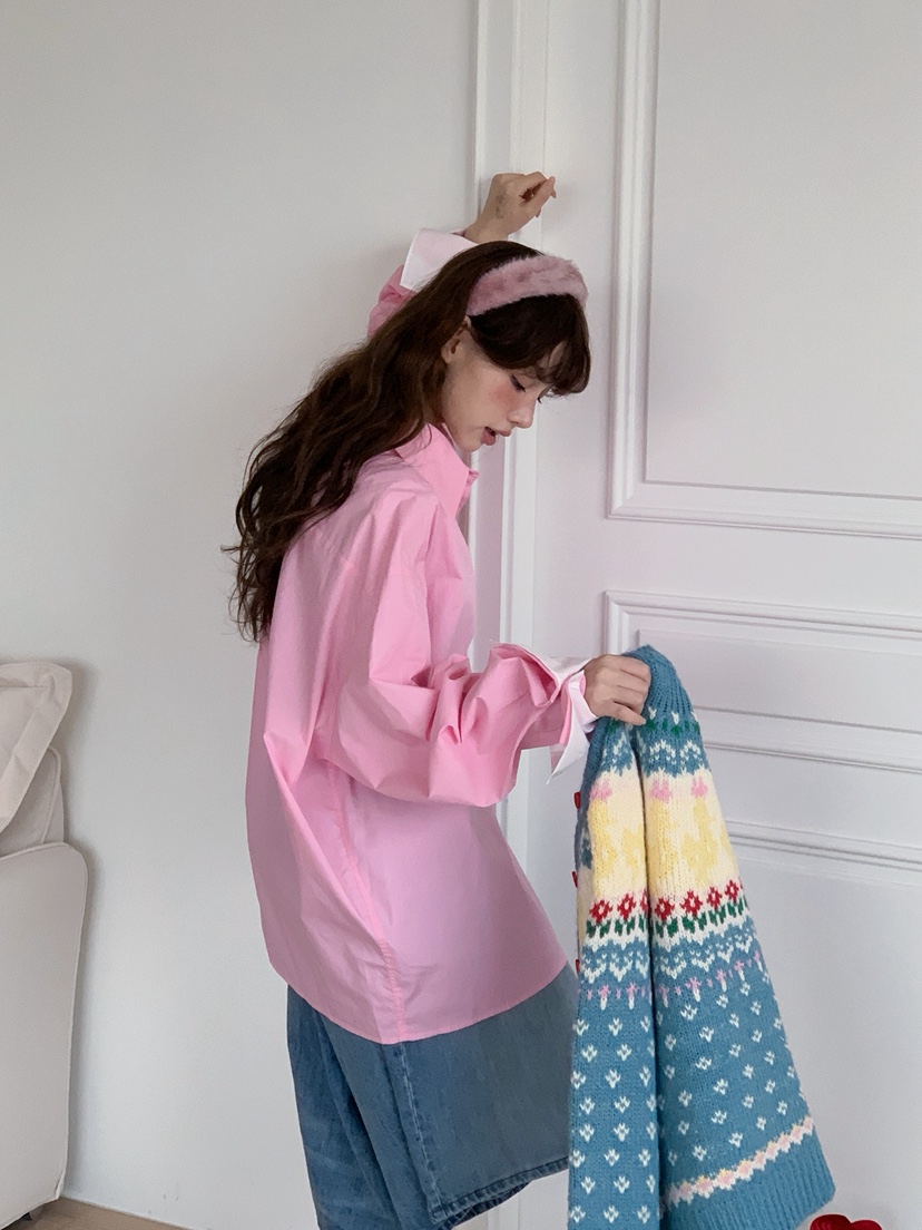 JKICHI韓國直郵㊣女裝新品時尚人氣休閑推薦襯衫蕾絲衫絲綢JKICHI襯衫/蕾絲衫