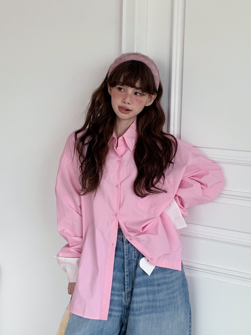 JKICHI韓國直郵㊣女裝新品時尚人氣休閑推薦襯衫蕾絲衫絲綢JKICHI襯衫/蕾絲衫