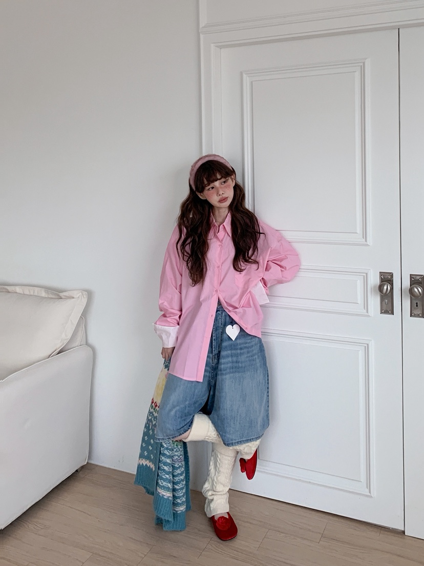 JKICHI韓國直郵㊣女裝新品時尚人氣休閑推薦襯衫蕾絲衫絲綢JKICHI襯衫/蕾絲衫